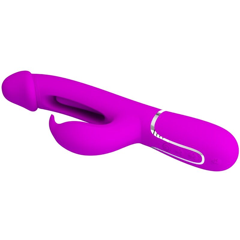 PRETTY LOVE - VIBRATORE DEJON RABBIT 3 IN 1 MULTIFUNZIONE FUCSIA – Vibratori di coniglio – foto 5