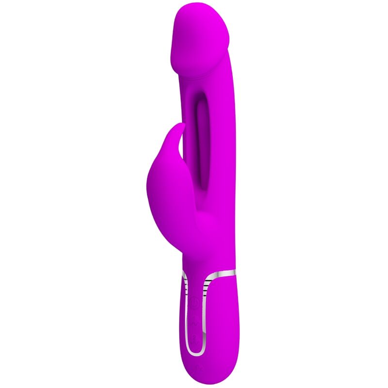 PRETTY LOVE - VIBRATORE DEJON RABBIT 3 IN 1 MULTIFUNZIONE FUCSIA – Vibratori di coniglio