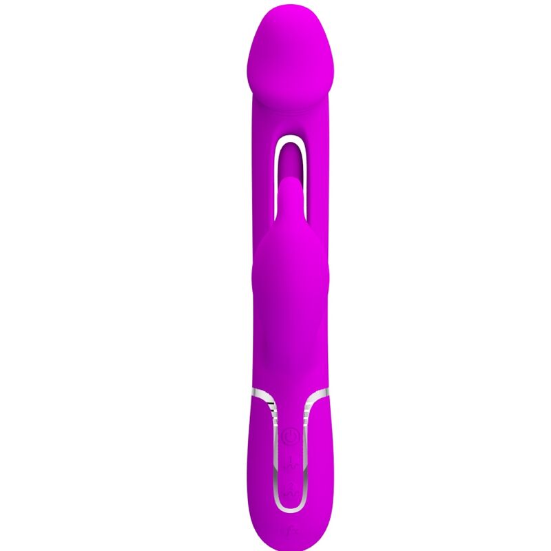 PRETTY LOVE - VIBRATORE DEJON RABBIT 3 IN 1 MULTIFUNZIONE FUCSIA – Vibratori di coniglio – foto 2