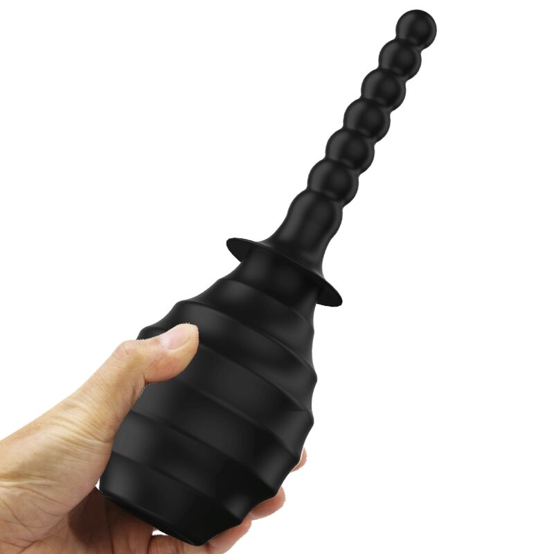 MR PLAY - POTENTE VIBRATORE TELECOMANDO PLUG ANALE NERO – Doccia anale – foto 4