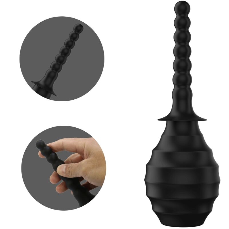 MR PLAY - POTENTE VIBRATORE TELECOMANDO PLUG ANALE NERO – Doccia anale – foto 6