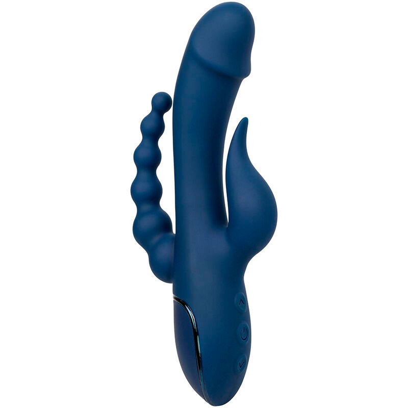CALEXOTICS - VIBRATORE TRIPLO ORGASMO BLU – Vibratori di coniglio – foto 3
