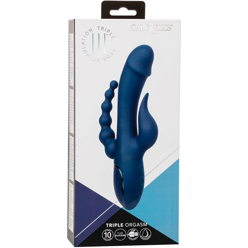 CALEXOTICS - VIBRATORE TRIPLO ORGASMO BLU – Vibratori di coniglio – foto 11