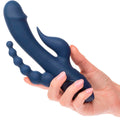 CALEXOTICS - VIBRATORE TRIPLO ORGASMO BLU – Vibratori di coniglio