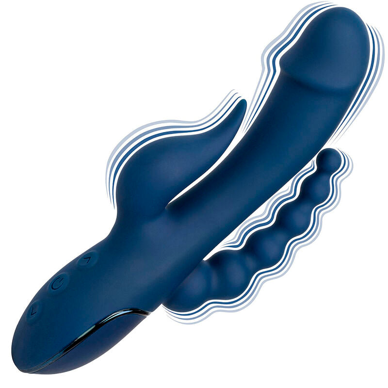 CALEXOTICS - VIBRATORE TRIPLO ORGASMO BLU – Vibratori di coniglio – foto 7