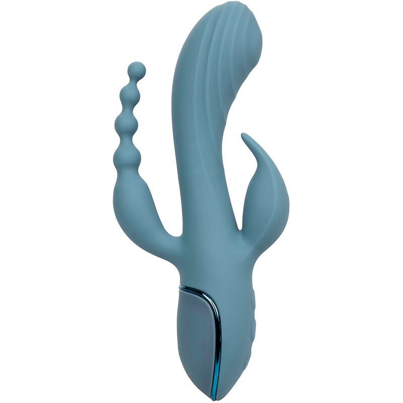 CALEXOTICS - VIBRATORE TRIPLE ECSTASY GRIGIO – Vibratori di coniglio – foto 3