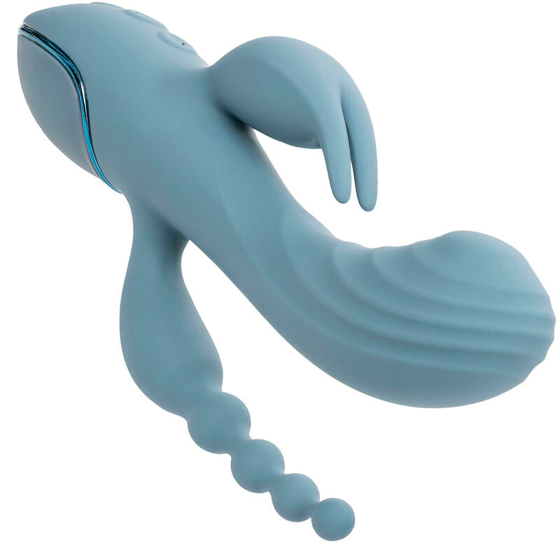 CALEXOTICS - VIBRATORE TRIPLE ECSTASY GRIGIO – Vibratori di coniglio – foto 6