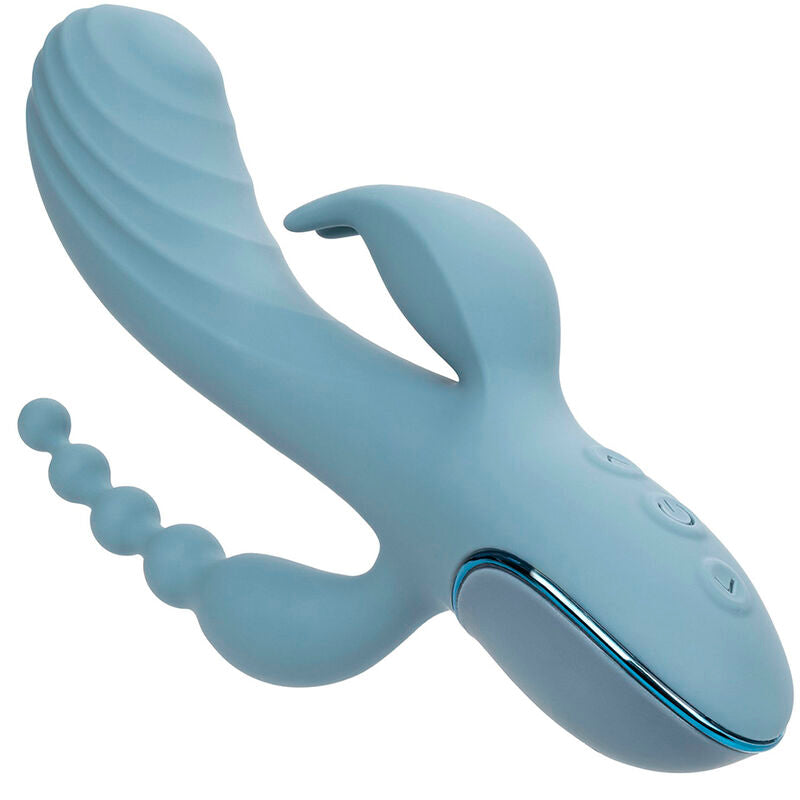 CALEXOTICS - VIBRATORE TRIPLE ECSTASY GRIGIO – Vibratori di coniglio – foto 5