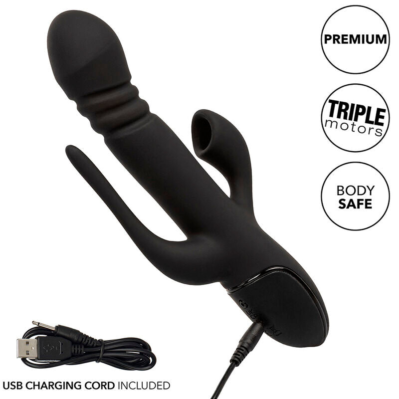 CALEXOTICS - VIBRATORE TRIPLE EUPHORIA NERO – Vibratori di coniglio – foto 10