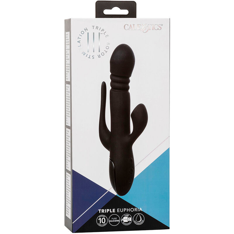 CALEXOTICS - VIBRATORE TRIPLE EUPHORIA NERO – Vibratori di coniglio – foto 11