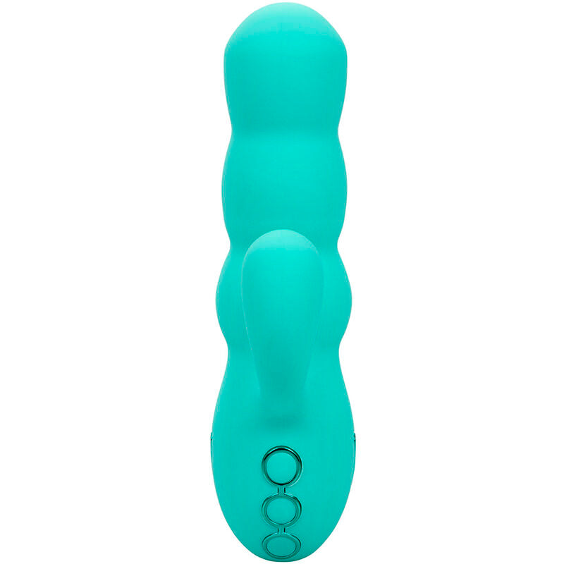 CALEXOTICS - VIBRATORE DEL MAR DIVA RABBIR AQUA GREEN DI CALIFORNIA DREAMING – Vibratori di coniglio – foto 3