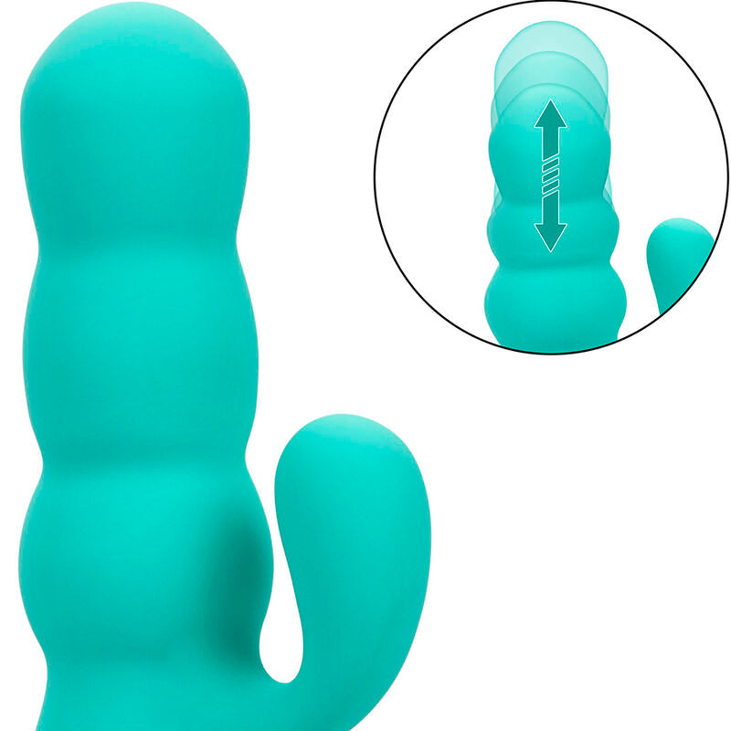 CALEXOTICS - VIBRATORE DEL MAR DIVA RABBIR AQUA GREEN DI CALIFORNIA DREAMING – Vibratori di coniglio – foto 10
