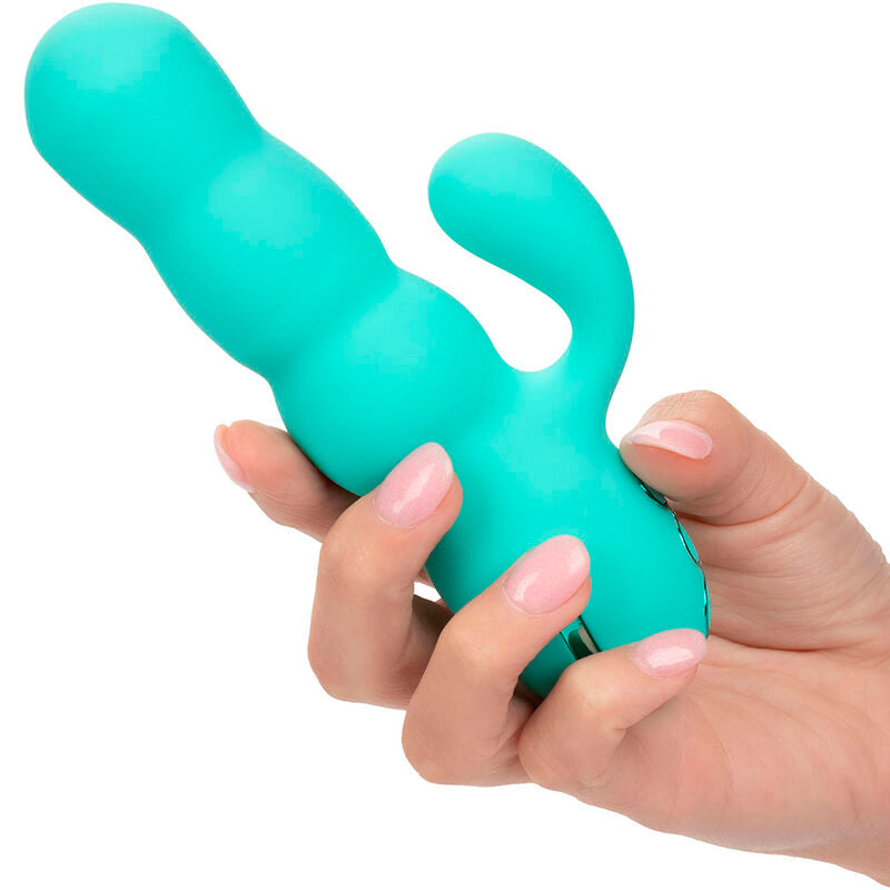 CALEXOTICS - VIBRATORE DEL MAR DIVA RABBIR AQUA GREEN DI CALIFORNIA DREAMING – Vibratori di coniglio