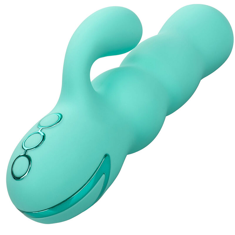 CALEXOTICS - VIBRATORE DEL MAR DIVA RABBIR AQUA GREEN DI CALIFORNIA DREAMING – Vibratori di coniglio – foto 6