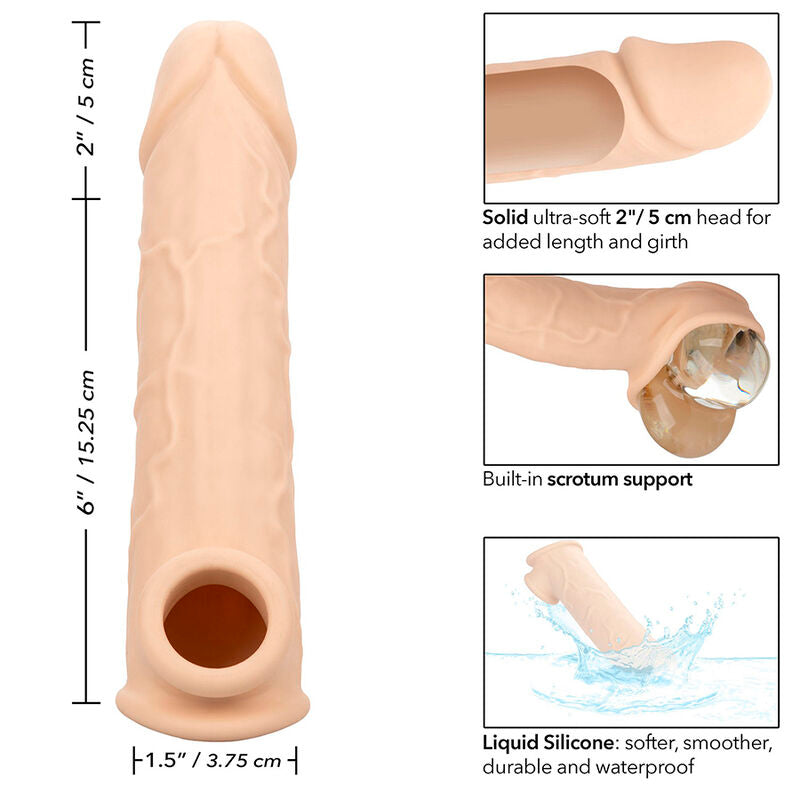 CALEXOTICS - PERFORMANCE MAXX LIFE-LIKE EXTENSION 8 PELLE CHIARA – Copri pene con estensione – foto 11