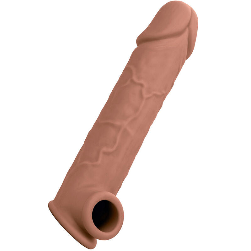 CALEXOTICS - PERFORMANCE MAXX LIFE-LIKE EXTENSION 8 PELLE MARRONE – Copri pene con estensione – foto 5