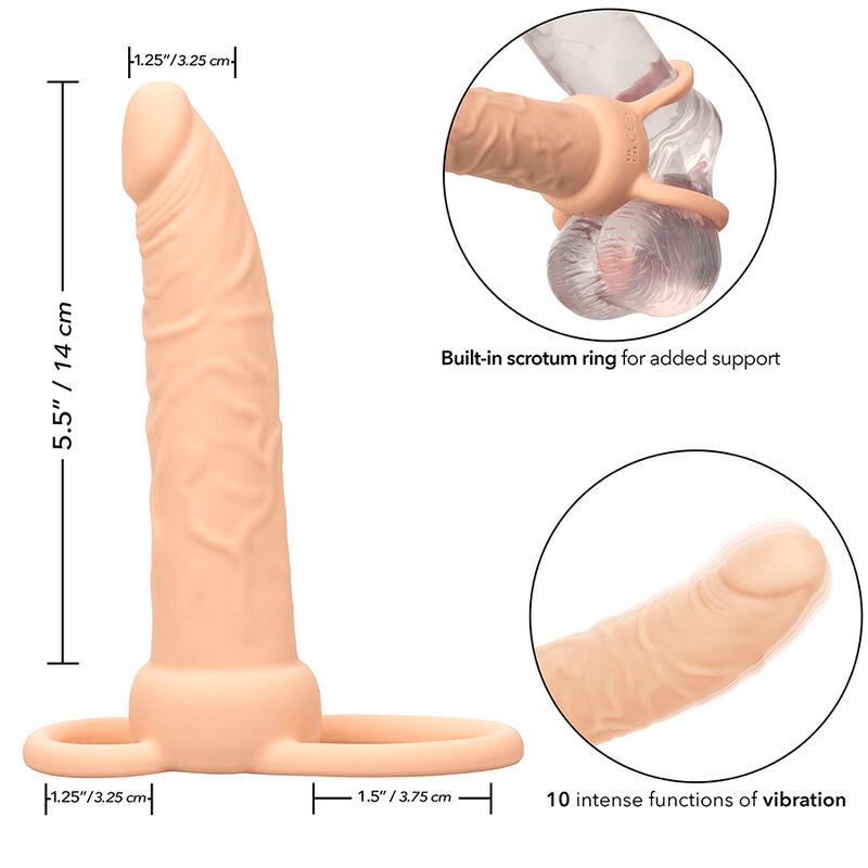 CALEXOTICS - PERFORMANCE MAXX RICARICABILE DOPPIO PENETRATORE PELLE LEGGERA – Anelli a doppia penetrazione – foto 13
