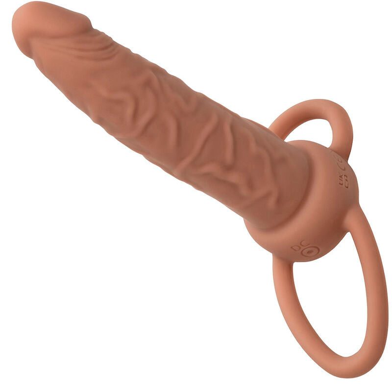 CALEXOTICS - PERFORMANCE MAXX RICARICABILE DOPPIO PENETRATORE MARRONE PELLE – Anelli a doppia penetrazione – foto 7