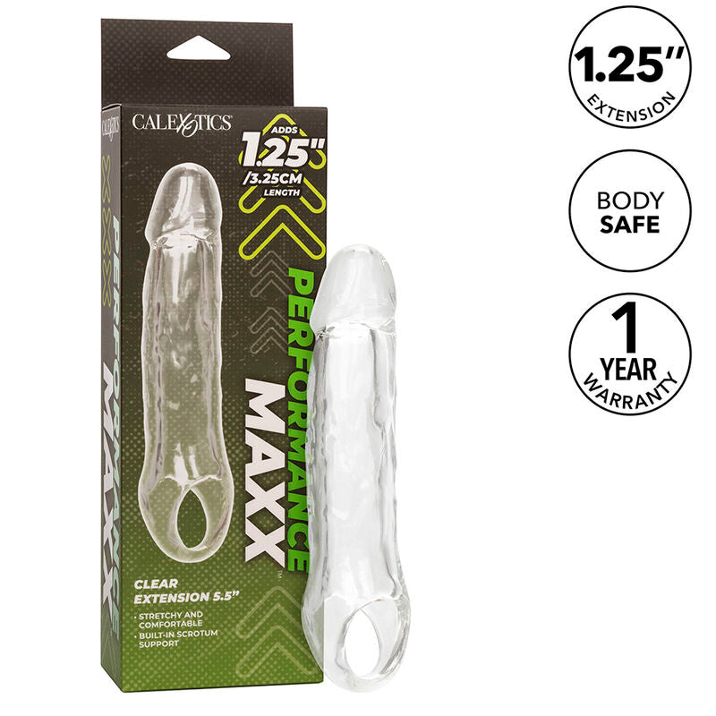 CALEXOTICS - PERFORMANCE MAXX CLEAR EXTENSION 5,5 TRASPARENTE – Copri pene con estensione – foto 2