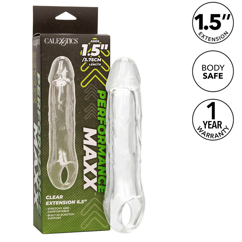 CALEXOTICS - PERFORMANCE MAXX CLEAR EXTENSION 6,5 TRASPARENTE – Copri pene con estensione – foto 2