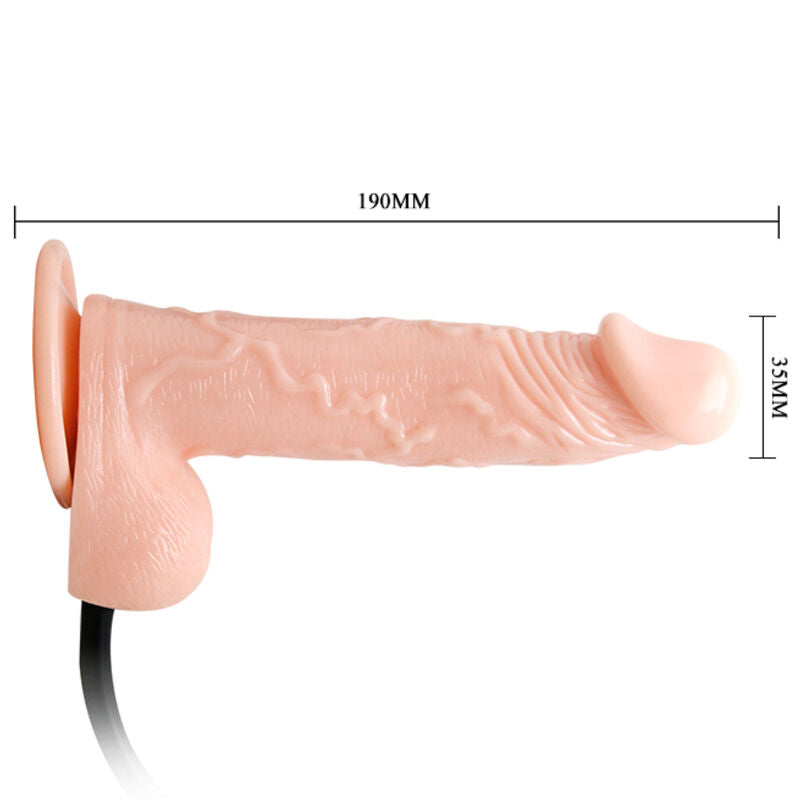 BAILE - DILDO GONFIABILE REALISTICO CON VENTOSA 15 CM – Peni realistici – foto 3