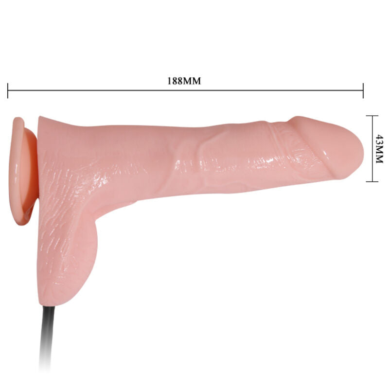 BAILE - DILDO REALISTICO GONFIABILE CON VENTOSA 15 CM – Peni realistici – foto 3