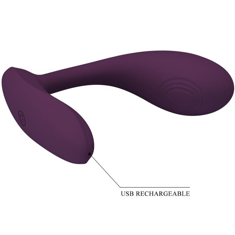 PRETTY LOVE - BAIRD G-SPOT 12 VIBRAZIONI RICARICABILE APP LILA – Vibratori con APP – foto 6