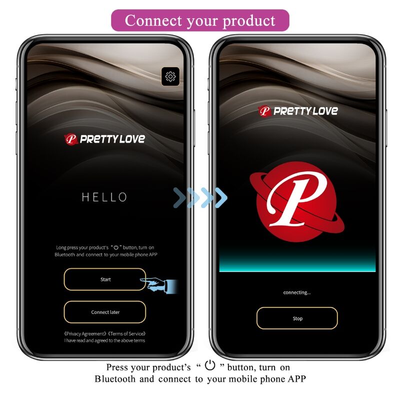 PRETTY LOVE - BAIRD G-SPOT 12 VIBRAZIONI RICARICABILE APP LILA – Vibratori con APP – foto 10
