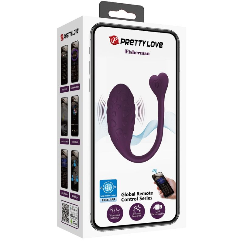 PRETTY LOVE - FISHERMAN UOVO VIBRANTE LILA CONTROLLATO DA APP – Vibratori con APP – foto 13