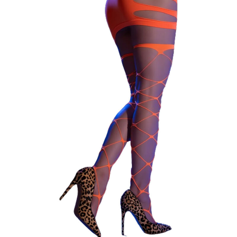 CHILIROSE - CR 4706 COLLANT CABARET ARANCIONE S/M – Calzini – foto 2