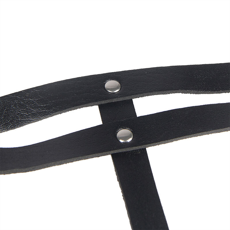 SUBBLIME - ANELLO IN PELLE CATENA ??CINTURA NERA TAGLIA UNICA – Imbracatura – foto 7