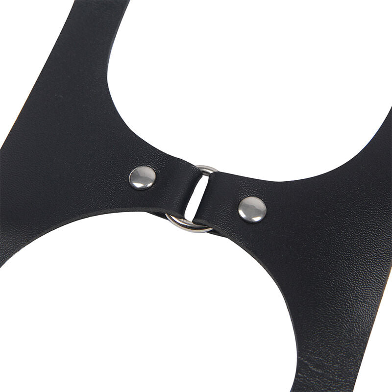 SUBBLIME - IMBRACATURA COMPLETA CON FIBBIE IN PELLE NERA TAGLIA UNICA – Imbracatura – foto 7