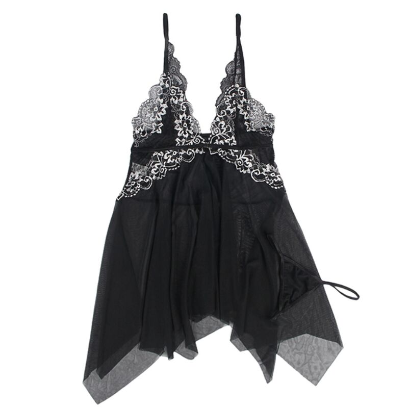 SUBBLIME - BABYDOLL IN TESSUTO TULLE PIZZO SUL PETTO L/XL – Babydoll – foto 4
