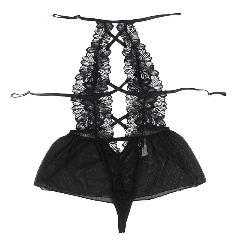 SUBBLIME - TEDDY HALTER COLLO SCHIENA NUDA PIZZO NERO S/M – Body – foto 6