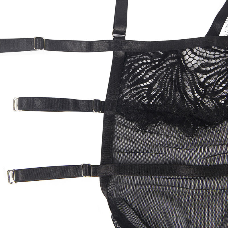 SUBBLIME - BABYDOLL CON SPALLINE REGOLABILI IN PIZZO NERO L/XL – Babydoll – foto 8