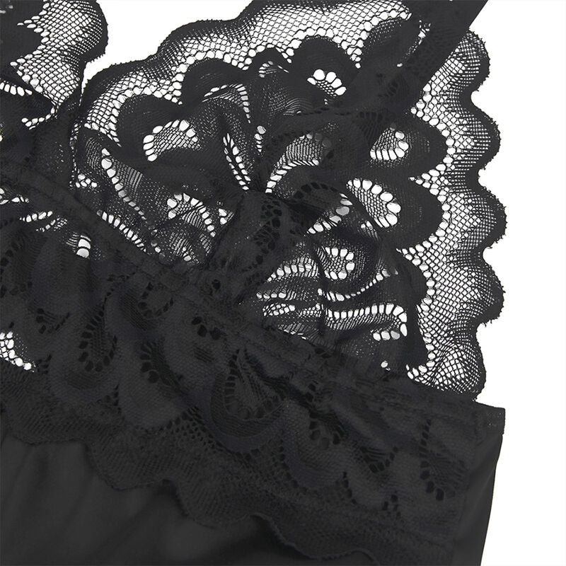 SUBBLIME - BABYDOLL CON PETTO STAMPA FLOREALE NERO S/M – Babydoll – foto 9