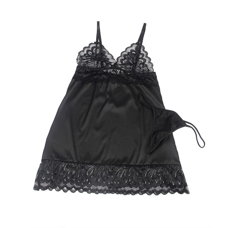 SUBBLIME - BABYDOLL CON PETTO STAMPA FLOREALE NERO L/XL – Babydoll – foto 5