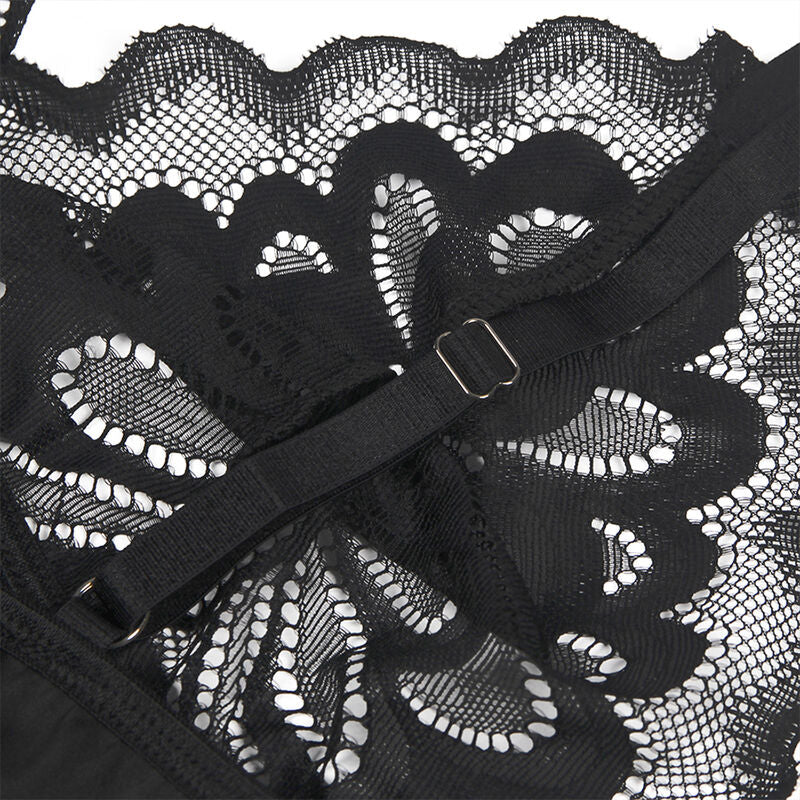 SUBBLIME - BABYDOLL CON PETTO STAMPA FLOREALE NERO L/XL – Babydoll – foto 11