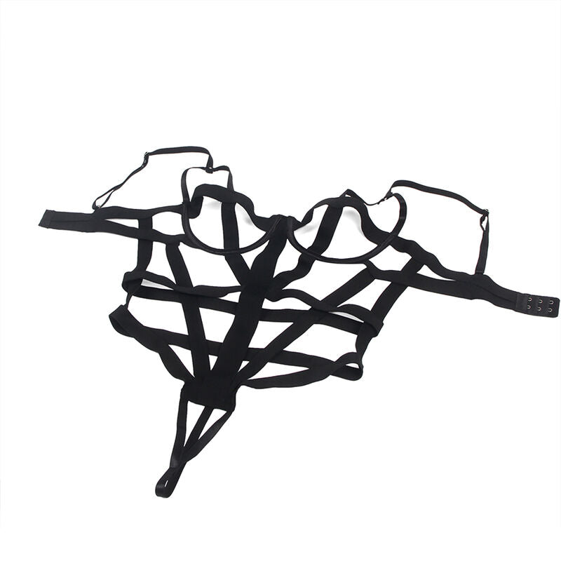 SUBBLIME - BODY SEXY CON CUTOUTS NERO S/M – Body senza cavallo – foto 5