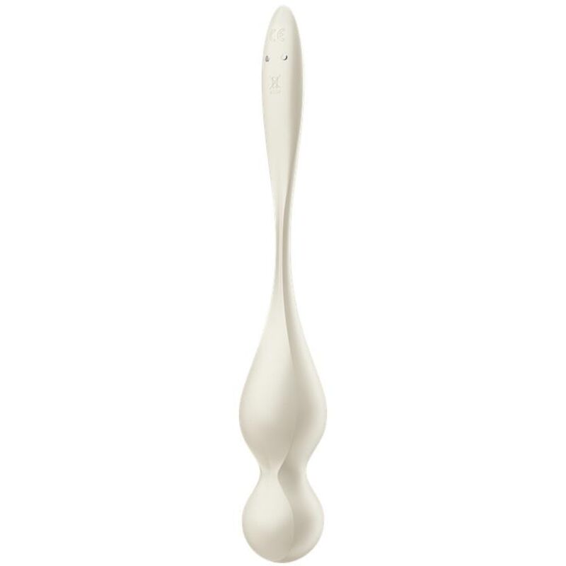 SATISFYER - LOVE BIRDS SFERE KEGEL VIBRANTI BIANCHE – Sfere di silicone – foto 3