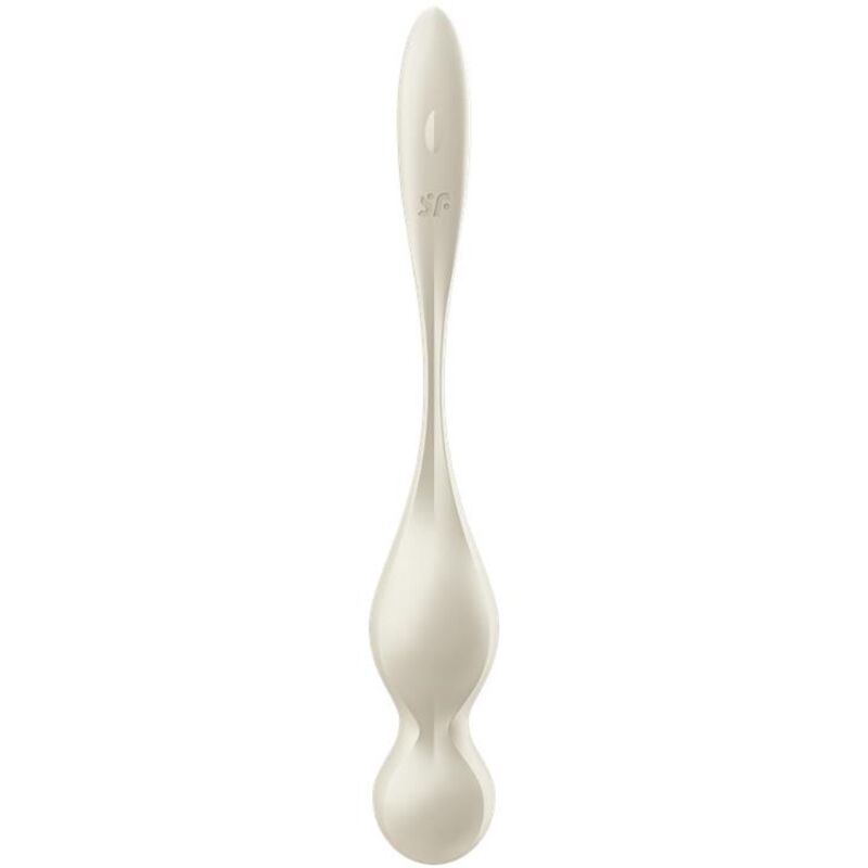 SATISFYER - LOVE BIRDS SFERE KEGEL VIBRANTI BIANCHE – Sfere di silicone – foto 5