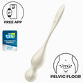 SATISFYER - LOVE BIRDS SFERE KEGEL VIBRANTI BIANCHE – Sfere di silicone