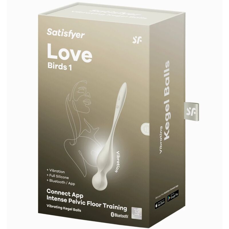 SATISFYER - LOVE BIRDS SFERE KEGEL VIBRANTI BIANCHE – Sfere di silicone – foto 6