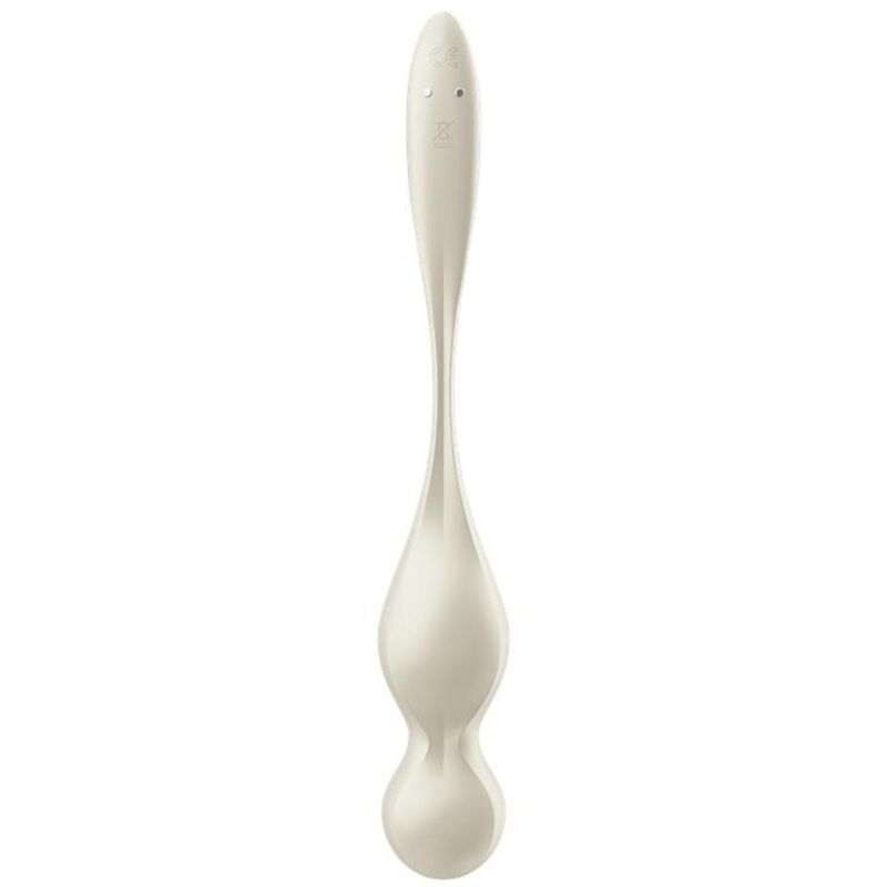 SATISFYER - LOVE BIRDS SFERE KEGEL VIBRANTI BIANCHE – Sfere di silicone – foto 2