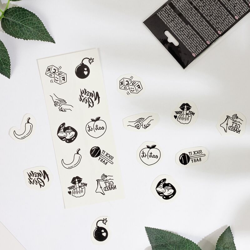 SECRET PLAY - SET DI 10 TATUAGGI TEMPORANEI DELLA COLLEZIONE SPICY – Accessori – foto 3