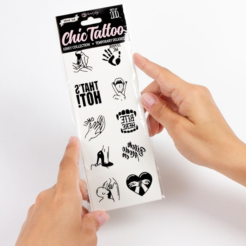 SECRET PLAY - SET DI 10 TATUAGGI TEMPORANEI COLLEZIONE KINKY – Accessori – foto 4
