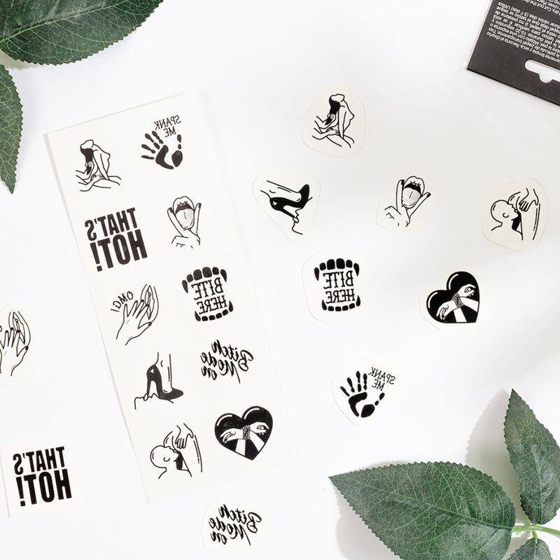SECRET PLAY - SET DI 10 TATUAGGI TEMPORANEI COLLEZIONE KINKY – Accessori – foto 3