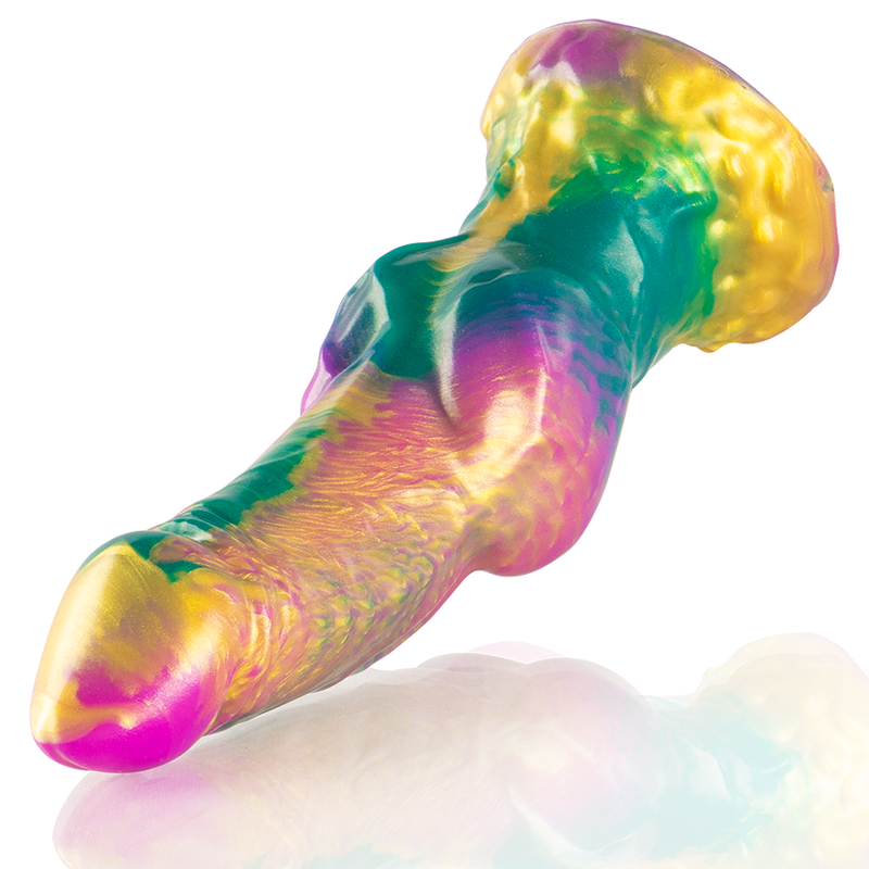 EPIC - DILDO IRIS CON TESTICOLI ARCOBALENO DI PIACERE – Falli senza vibrazioni – foto 4