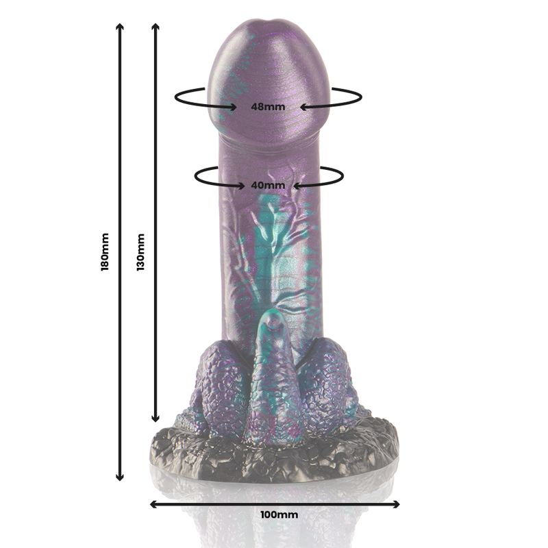 EPIC - DILDO BASILISCO DOPPIO PIACERE SCALE TAGLIA PICCOLA – Falli senza vibrazioni – foto 3