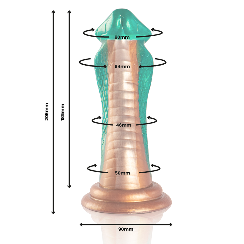 EPIC - DILDO PITONE COBRA VERDE – Falli senza vibrazioni – foto 3